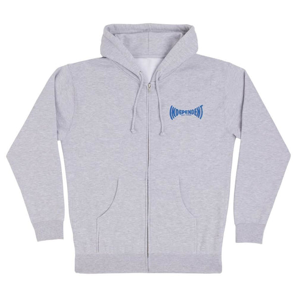Independent Zip Hood Manufactured Span - Grey Heather - Skatewarehouse.co.uk