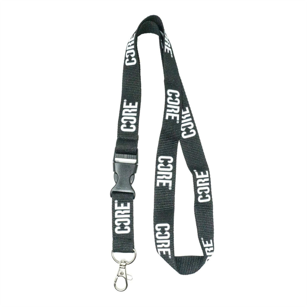 CORE Lanyard Keychain - Black / White