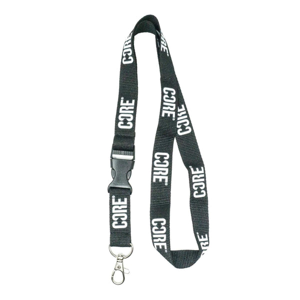 CORE Lanyard Keychain - Black / White