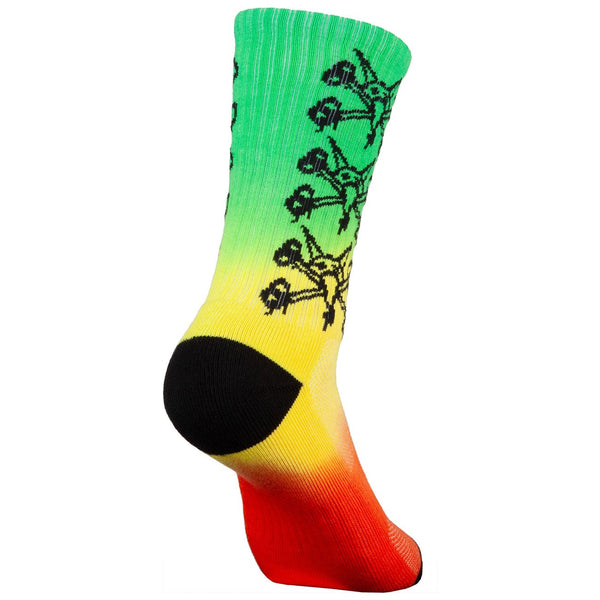 Powell Peralta Vato Rats Cotton Socks Rasta Fade
