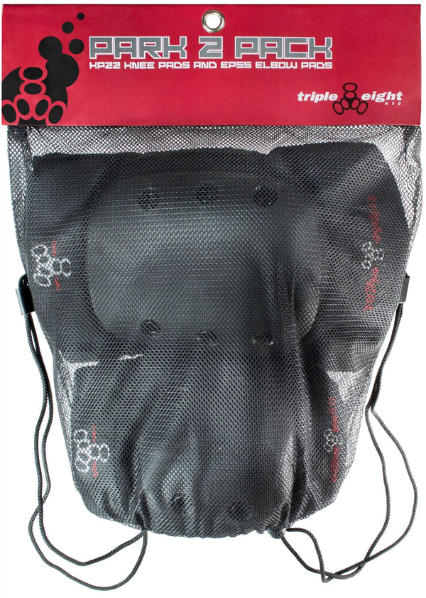 Triple Eight Park Protective Pad Set 2 Pack Knee/Elbow - Skatewarehouse.co.uk