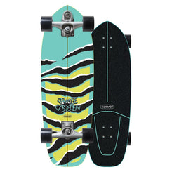 Carver JOB Aqua Tiger Surfskate Cruiser Skateboard C7 - 10.25" x 31.0" WB 17.0" - Skatewarehouse.co.uk