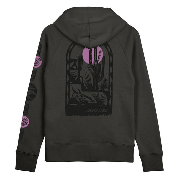 Santa Cruz Womens Hood SC Western - Charcoal - Skatewarehouse.co.uk