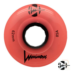 Luminous LED Quad Wheel - Coral Glow - 62mm / 85a (Unit)