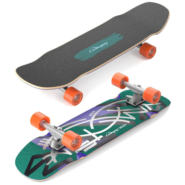 Loaded Carver Bolsa II CX Surfskate Complete - Jazz - Love Handles Orange