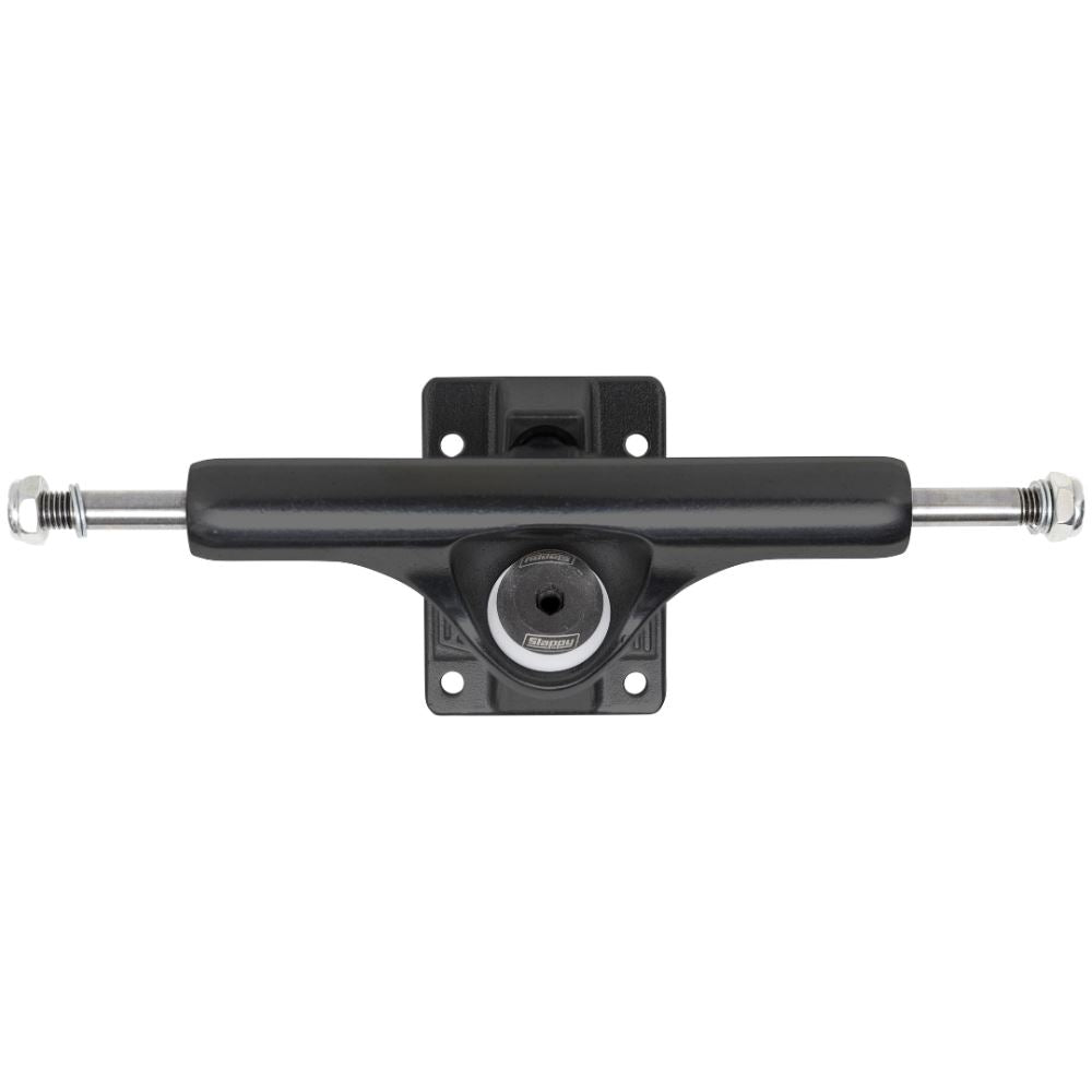 Slappy ST1 Inverted Hollow Lights / Ultra Low Kingpin Matte Black / Black Gold Skateboard Trucks - 8.5 (5.75") (Pair)