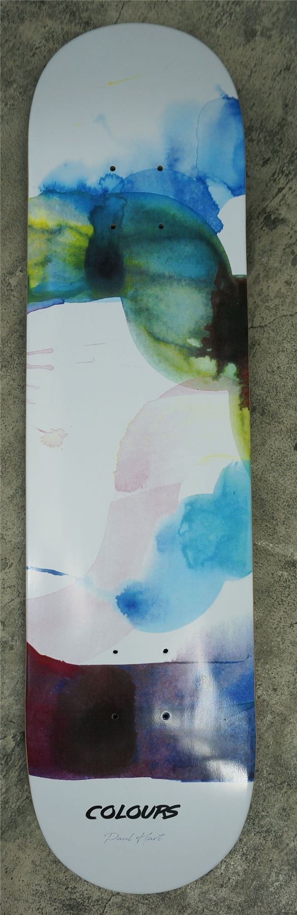 Colours Skateboard Will Barras Paul Hart Water Colours Skateboard Deck - 8.2