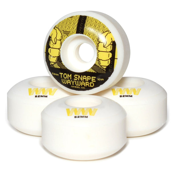 Wayward Classic Pro - Tom Snape (White / Yellow) Skateboard Wheels - 52mm