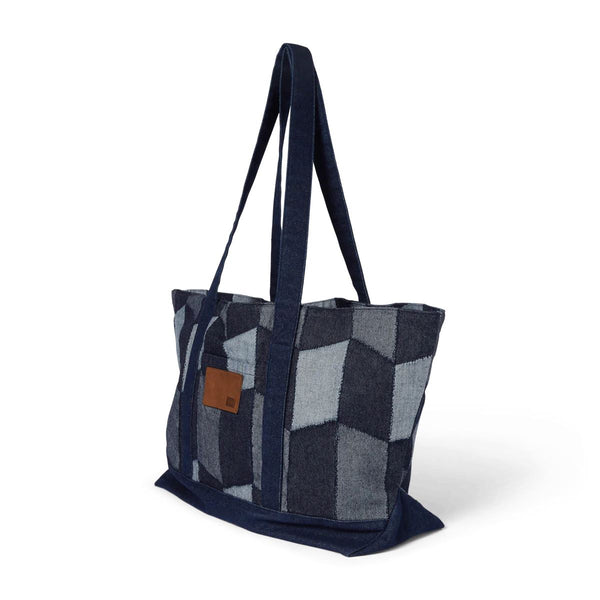HUF Patchwork Denim Tote (Denim) Apparel - One Size