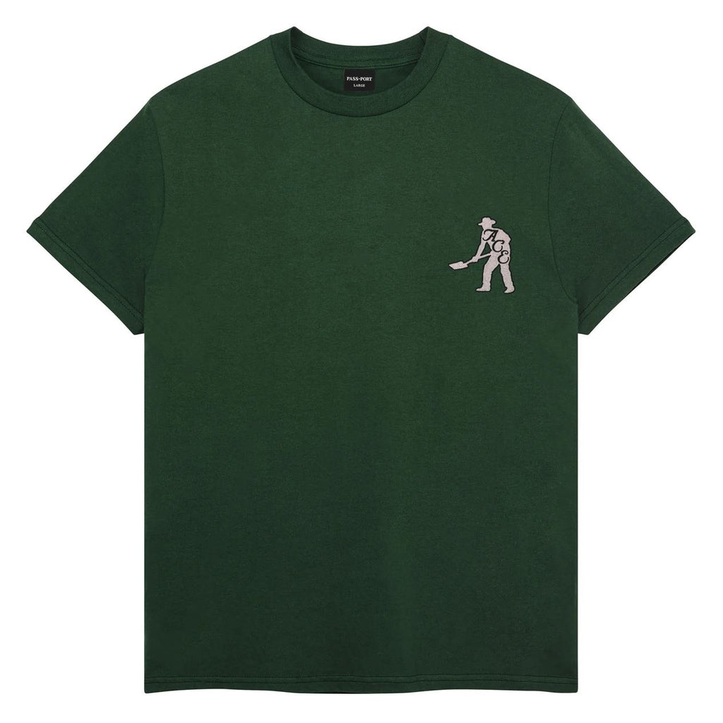 Ace x Passport '& Spade' Tee Forest Green - Skatewarehouse.co.uk