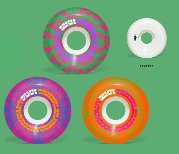 Girl Vibrations Conical 99D Skateboard Wheels - 52mm