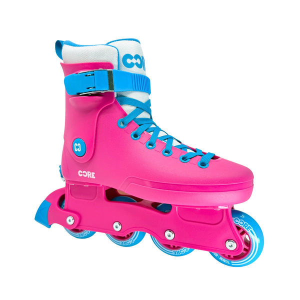 CORE Retro Inline Adjustable Skate - Pink / Blue - Skatewarehouse.co.uk