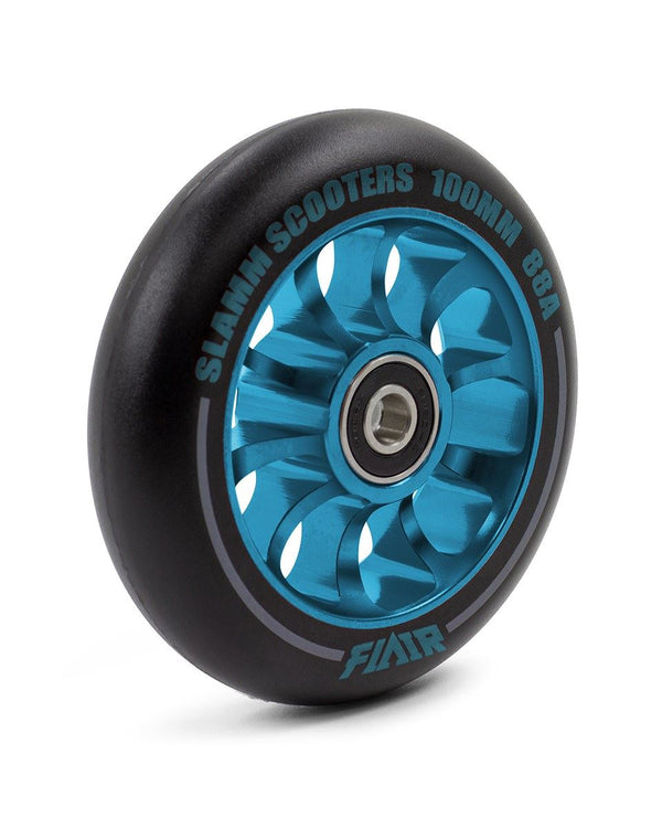 Slamm Scooter 100mm Flair 2.0 Scooter Wheels - Blue - Skatewarehouse.co.uk