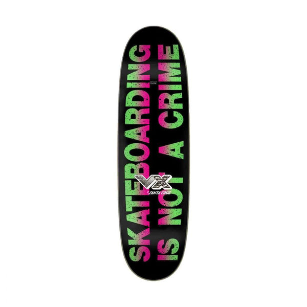 Santa Cruz VX Kendall Street Art Collage Skateboard Deck - 9.0