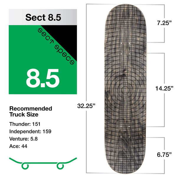 Alien Workshop Visitor Reality PLEXI LAM Skateboard Deck Multi 8.5'' - Skatewarehouse.co.uk