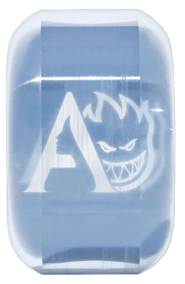 Spitfire 90Du April Sapphire Radial (Clear / Blue) Skateboard Wheels - 56mm