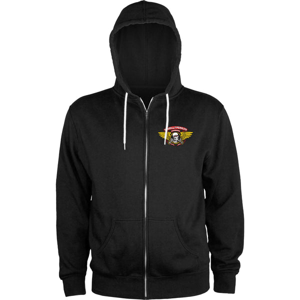 Powell-Peralta™ Winged Ripper • Lightweight Zipped Hoody • Black - Skatewarehouse.co.uk