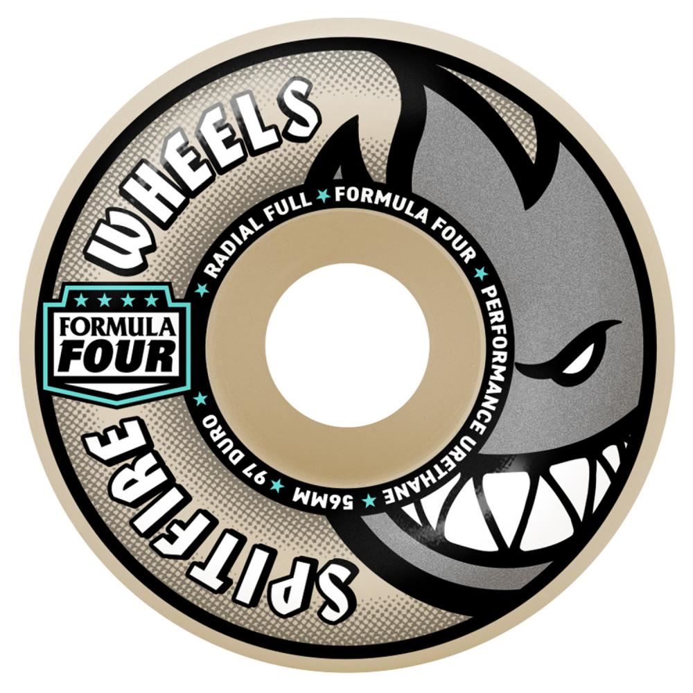 Spitfire Formula Four Skateboard Wheels Radial Full 97 - Natural - Skatewarehouse.co.uk
