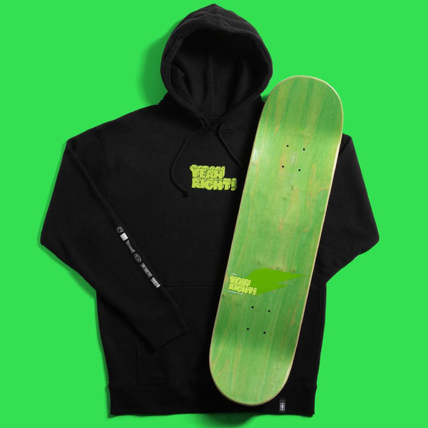 Girl Yeah Right Hoodie Black - Skatewarehouse.co.uk