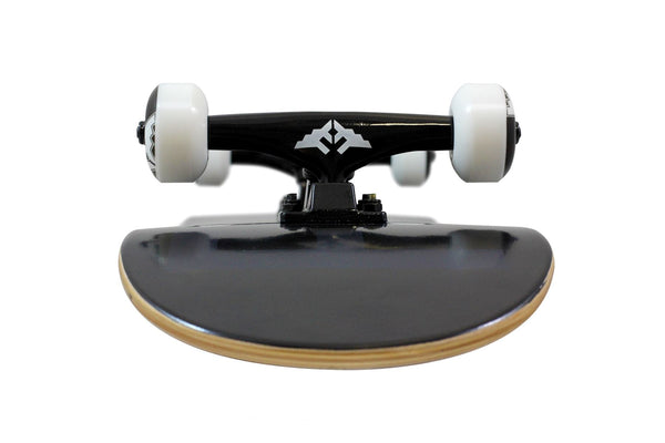 Fracture Fade Black Complete Skateboard Bundle - SFR Helmet & Pads - 8.0