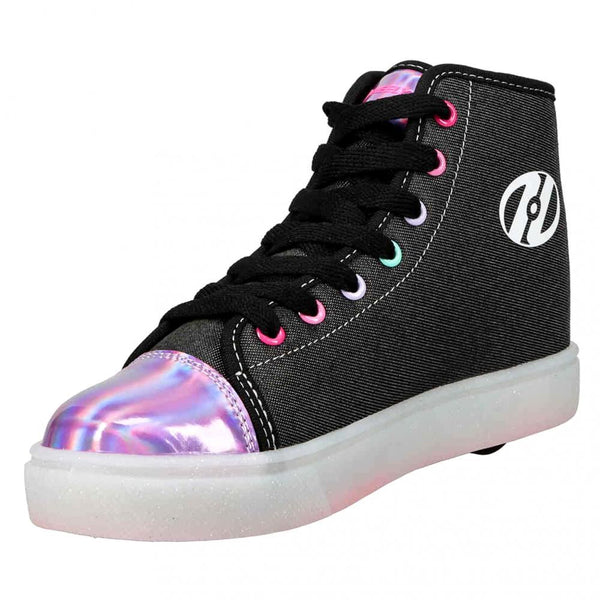 Heelys Veloz - Black / N.Pink / Rainbow - Skatewarehouse.co.uk