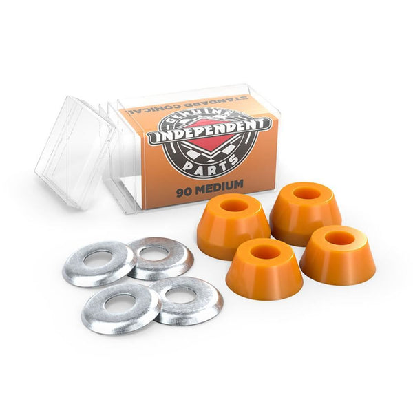 Indy Bushings Standard Conical Medium 90 - Orange - Skatewarehouse.co.uk