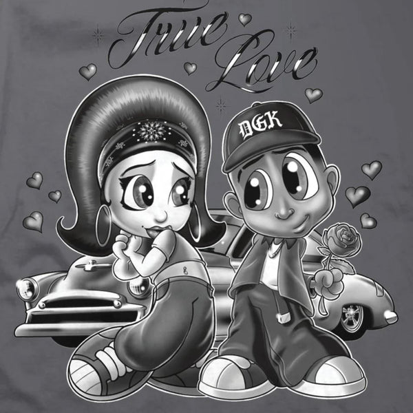 DGK Fool For You Tee Charcoal - Skatewarehouse.co.uk