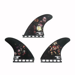 Captain Fin Co - Dion Agius Flowers Tri - Medium - Black (Futures) - M