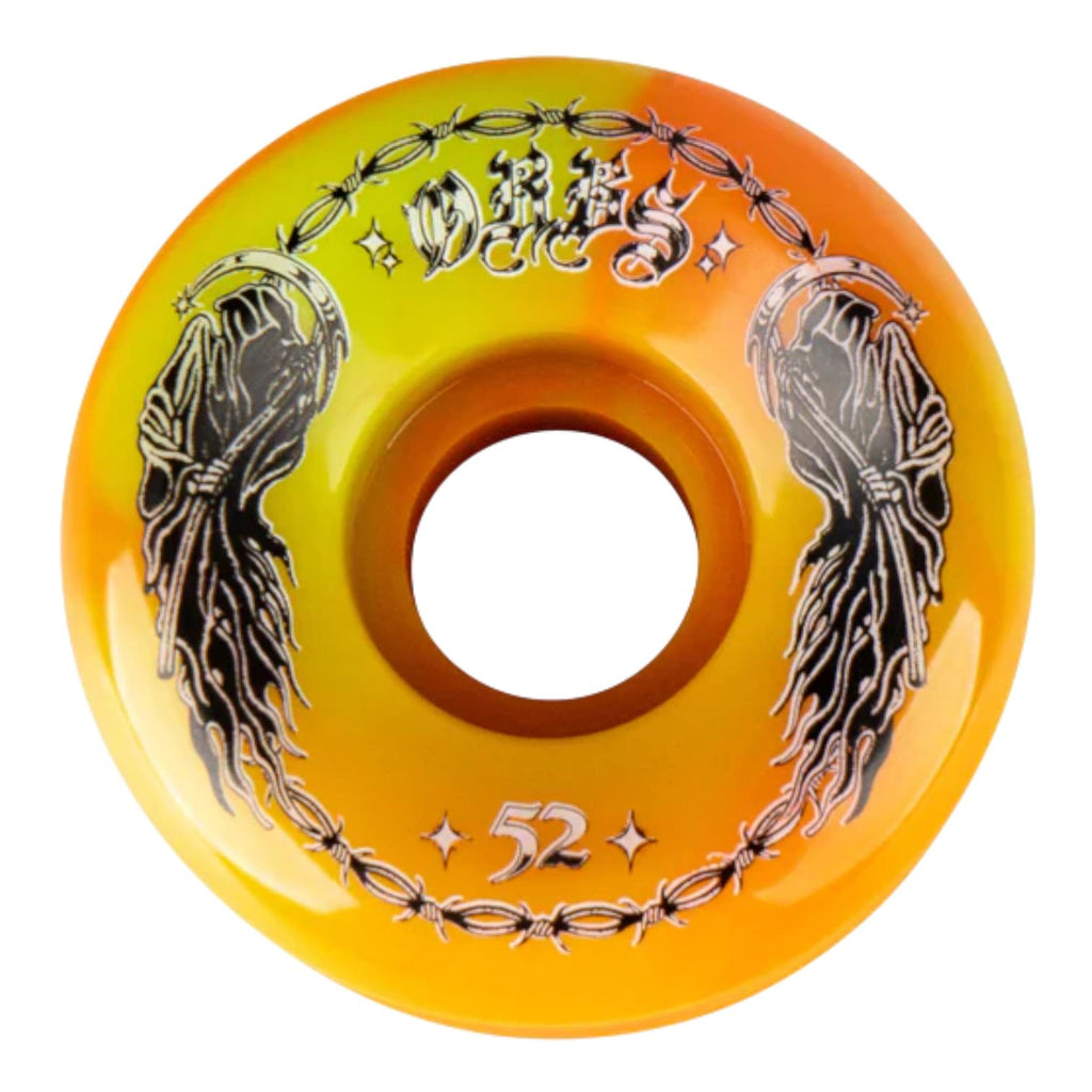 Orbs Orbs Specters Swirl ConicalAmm (Green/Orange Swirl) Skateboard Wheels - 52mm