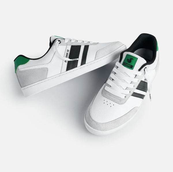 DVS Milan ST White Black Green - Skatewarehouse.co.uk