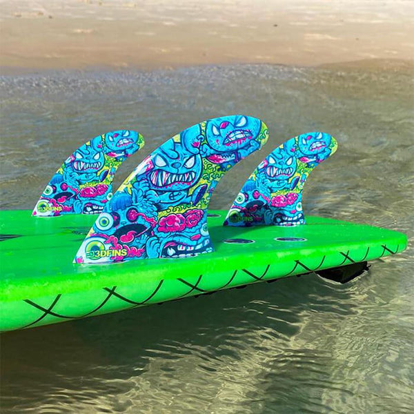 3D Fins - All Rounder Thruster - Small - Braindead (FCS1 / Futures)