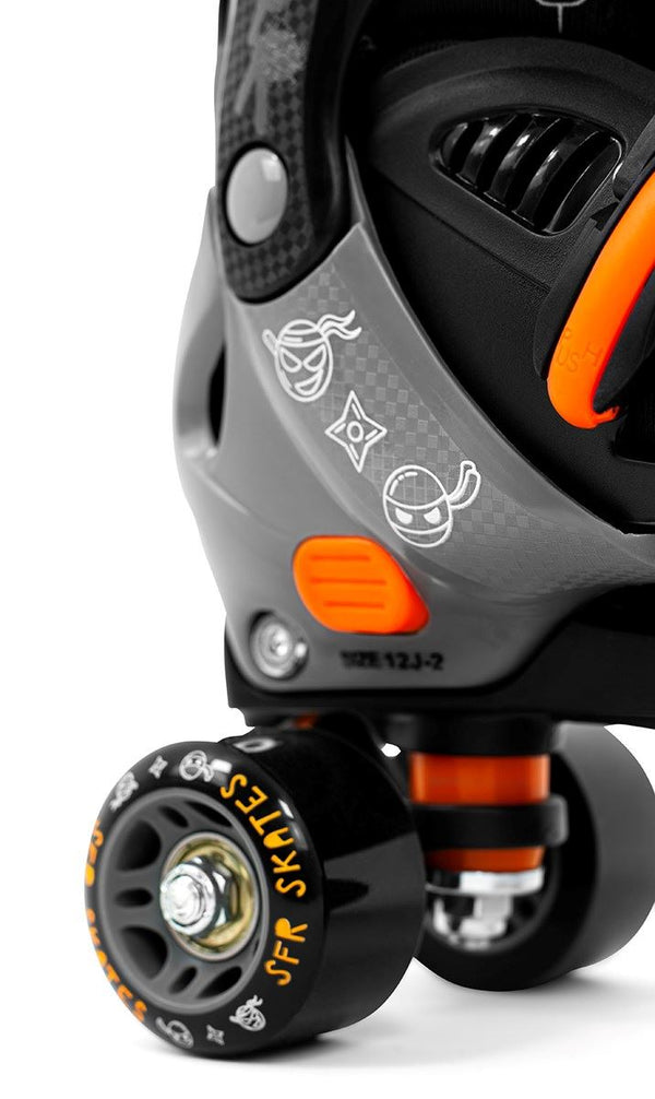 SFR Storm V Adjustable Children's Quad Roller Skates - Ninja - Skatewarehouse.co.uk