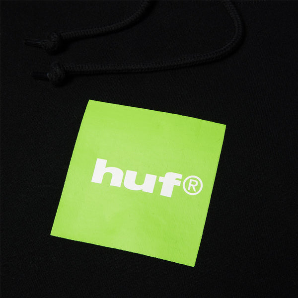 Box Logo Po Hoodie (Black / Huf Green)