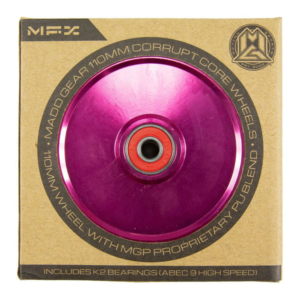 Madd Gear Mfx Corrupt 110Mm Wheels (2) - Pink / Black - Skatewarehouse.co.uk