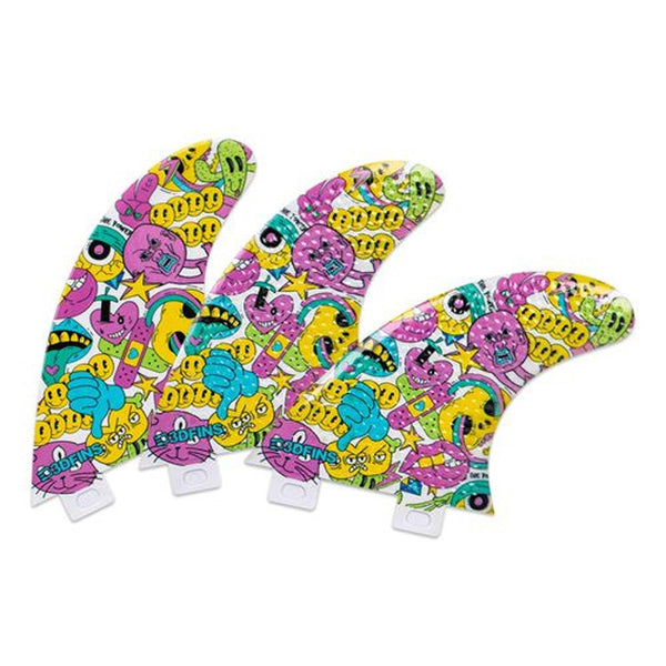 3D Fins - All Rounder Thruster - Small - Fruit Loops (FCS1 / Futures)