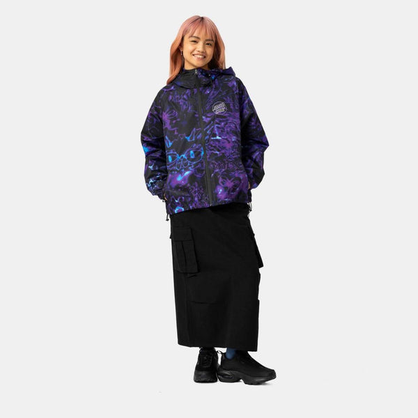 Santa Cruz Womens Jacket Nimbus Jacket - Midnight Critter - Skatewarehouse.co.uk