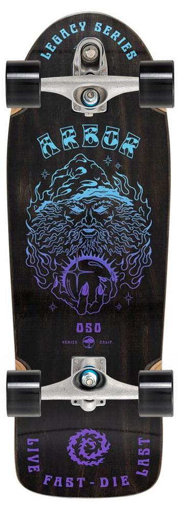 Arbor Legacy Oso Spellbound x Carver Custom Surf Skate Skateboard C7 - 10.0