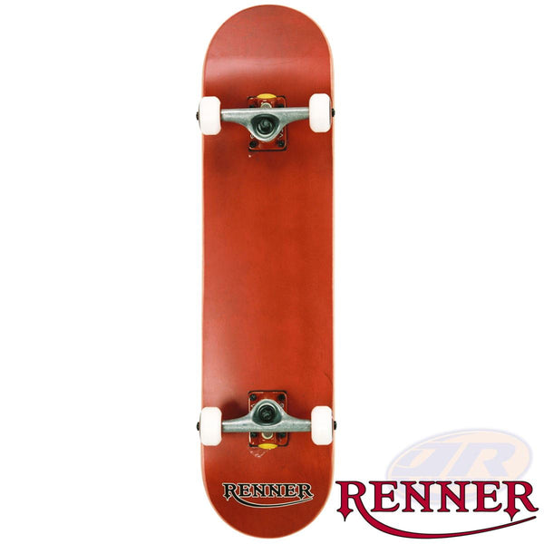 Renner Pro - 7 Ply, Virus Trucks, Abec 9 - Red Complete Skateboard - 7.75