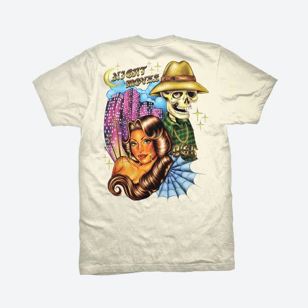 DGK Night Moves Tee Sand - Skatewarehouse.co.uk