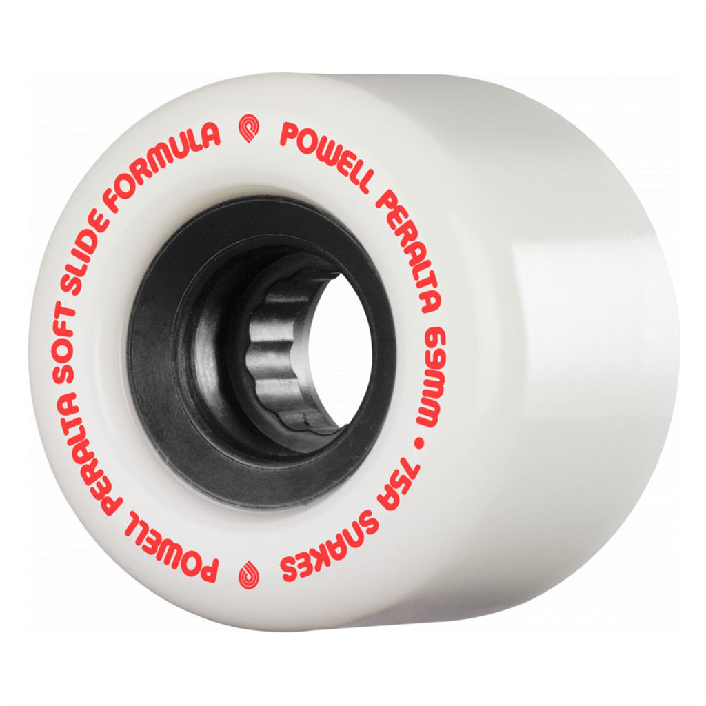 Powell Peralta Snakes 75A White Skateboard Wheels - 69mm