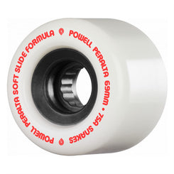 Powell Peralta Snakes 75A White Skateboard Wheels - 69mm