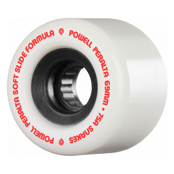 Powell Peralta Snakes 75A White Skateboard Wheels - 69mm