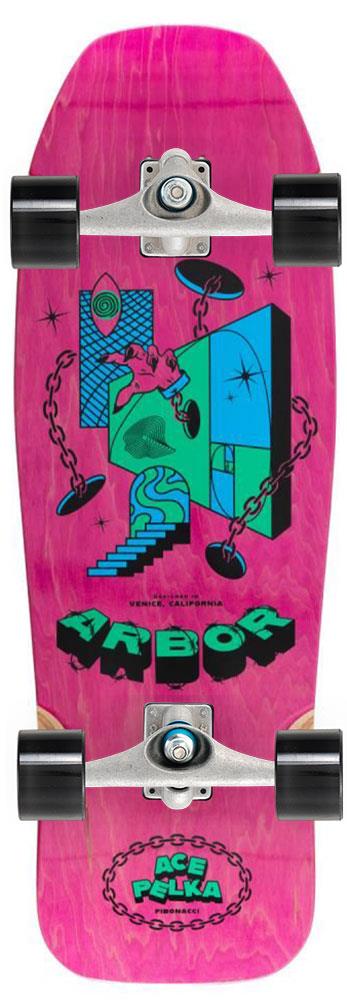 Arbor Ace Pelka 10.0 Fibonacci x Carver Custom Surf Skate Skateboard CX - 10.0