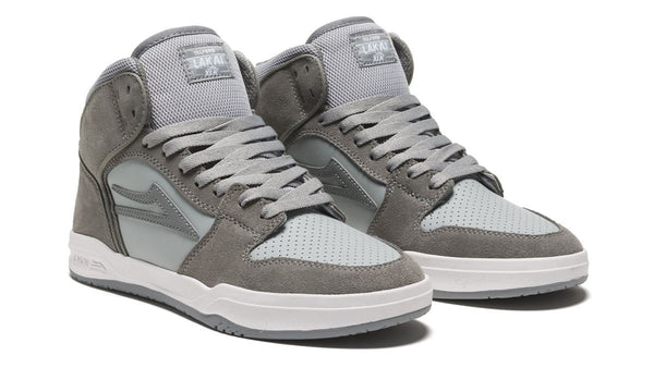 Lakai Telford Skate Shoes - Grey / Light Grey - Skatewarehouse.co.uk