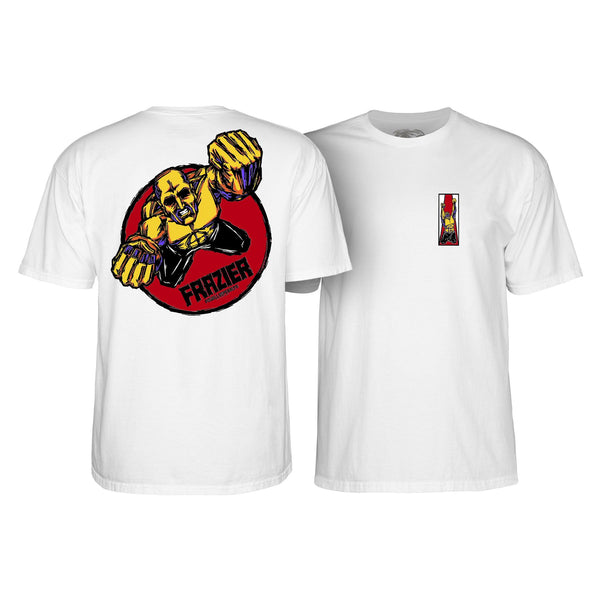 Powell-Peralta™ Mike Frazier Yellow Man Tee White - Skatewarehouse.co.uk