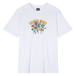 Santa Cruz Womens T-Shirt Field Strip T-Shirt - White - Skatewarehouse.co.uk
