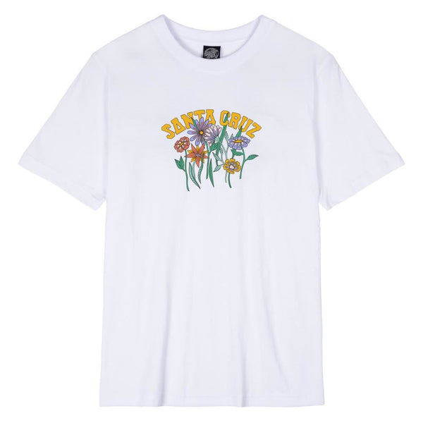 Santa Cruz Womens T-Shirt Field Strip T-Shirt - White - Skatewarehouse.co.uk
