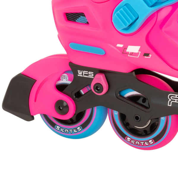 FR EZX Adjustable In-Line Skates - Pink / Sky Blue