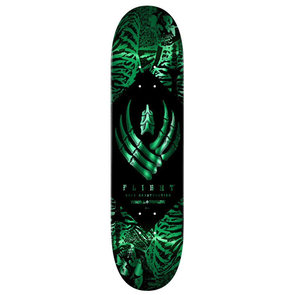 Powell Peralta FLIGHT Skeleton • 8.13" • Teal Foil Skateboard Deck - 8.125"