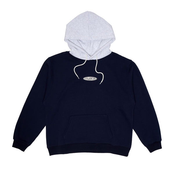 WKND Twotone Hoodie Navy / Heather - Skatewarehouse.co.uk